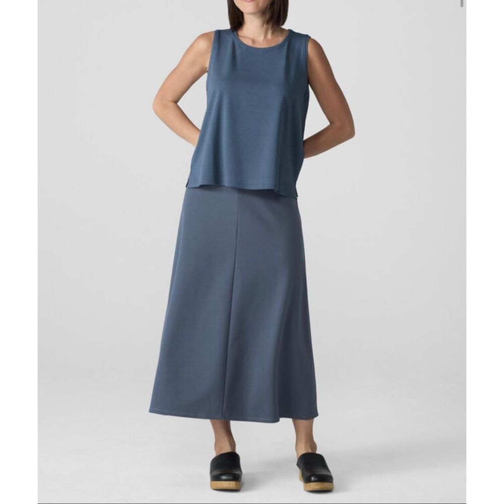 Eileen Fisher $188 Lightweight Ponte A-Line Skirt Eclipse women's 2X NEW - Picture 8 of 16